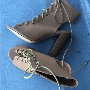 Never worn bootie sandals